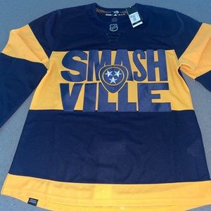 adidas Nashville Predators '21-'22 Stadium Series ADIZERO Authentic Jeresy sz 50